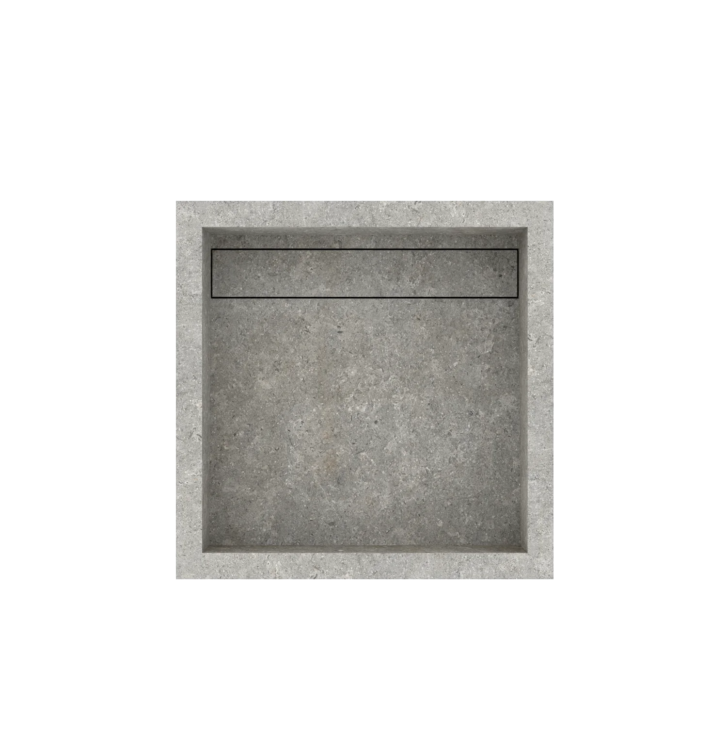 Xeraloox Aria 40 luxe keramische wastafel op maat gemaakt in Pearl Grey natuursteenlook - afbeelding 5