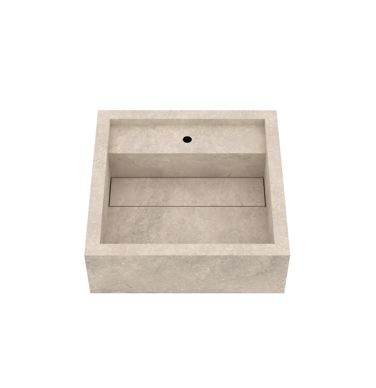 Xeraloox Aria 40 luxe keramische wastafel op maat gemaakt in Sabbia natuursteenlook - afbeelding 3