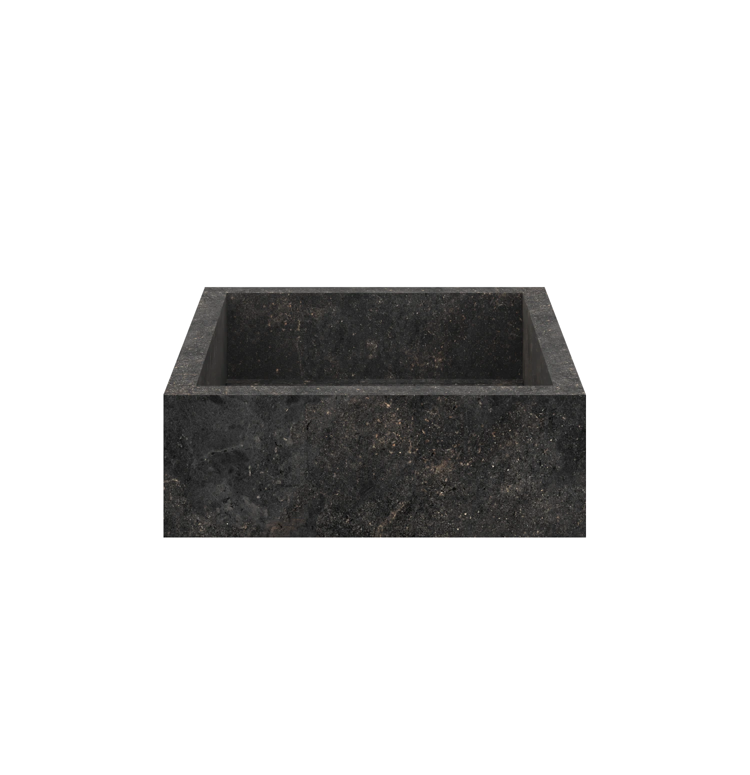 Xeraloox Aria 40 luxe keramische wastafel op maat gemaakt in Basalto natuursteenlook - afbeelding 1