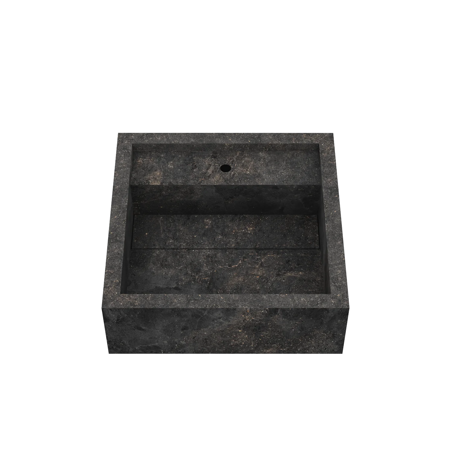 Xeraloox Aria 40 luxe keramische wastafel op maat gemaakt in Basalto natuursteenlook - afbeelding 3