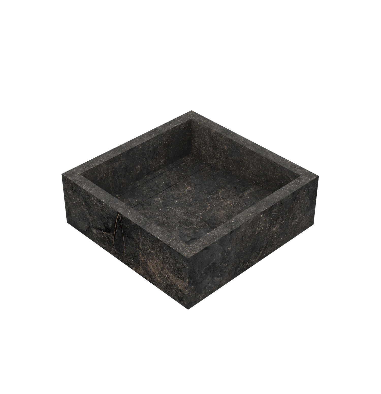 Xeraloox Aria 40 luxe keramische wastafel op maat gemaakt in Basalto natuursteenlook - afbeelding 4